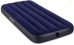 Intex Single Inflatable Air Bed Cot Size : 30W X 75Lx 10H Inch | Polyv