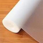 Fridge Shelf Liner Mat 5 Meter | Food Grade Washable Anti Slip Mat for Refrigerator Shelves, Kitchen Drawer & Storage Racks | Diamond Clear