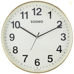 Amazon Brand - Solimo Round Office Wall Clock | Plastic | Silent Sweep