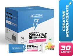 Wellcore Micronised Creatine Monohydrate(30 Sachets) | Lab Tested | En