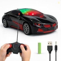 NHR Rechargeable Remote Control Car for Kids and Children, 3D Lights F