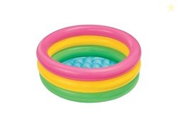 LONGMIRE Sunset Glow 3 Ft Round Swimming Pool for Kids | Inflatable Ro
