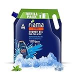 Fiama Men Body Wash Shower Gel Refreshing Pulse, 1.4L Body Wash Refill Pack for Men with Skin Conditioners & Sea Minerals for Moisturized Skin, Skin Friendly pH, For All Skin Types