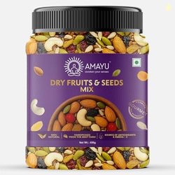 Amayu Premium Mixed Dry Fruits 450gm Superfood Trail Mix with Almonds,
