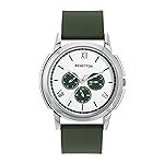 United Colors of Benetton Men White Round Brass Dial Analogue Watch- UWUCG0800