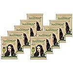 Nisha Nature Mate Henna Based Hair Color Powder Without Ammonia Natural Hair Colour for Women & Men 10gm Pack of 10 (Original Black)