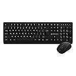 Zebronics Wireless Keyboard & Mouse Combo, 104 UV-Coated Keys, â¹ Key, 12 Multimedia Keys, Retractable Stand, 4 Button Mouse, 1600 DPI, High Precision, USB Nano Receiver (Companion 116, Black)