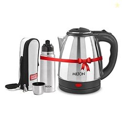 Milton Go Electro Stainless Steel Electric Kettle 1500+Flip Lid 350 Th