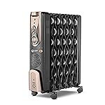 Orient Electric Comforter Collection 11 fin Oil Filled Radiator | Advanced S-Shaped Fins |2900W Power| with PTC Fan Heater| 3 Heat Settings | 2 Years Warranty, Black