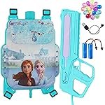 GRAPHENE Dual Electric Holi Pichkari 2ltr Blue Backpack Water Big Tank Squirt Automatic 1Extra Rechargeable Battery High Pressure Spray Gun Long Throw Pool Parties Kids Boy Girl 1Pkt (100 Balloons)