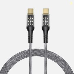 amazon basics Premium Braided USB Type-C to Type-C with PD 60W fast Ch