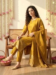 Anouk Mirage Women Regular Kurta with Trousers & With Dupatta