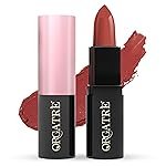 Orgatre MoodBliss Creamy Matte Long Lasting Bullet Lipstick for Women | Intense Colour, Keeps Lips Moisturised | Non-Drying | Highly Pigmented Non-Transfer Formula | Enriched with Almond Oil (Chestnut Swirl, 3.2 gm)