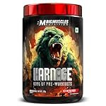 Bigmuscles Nutrition Karnage Pre workout (60 Servings, Sex On the Beach) | Pre-workout Supplement Supports to Improve Focus, Strength, Energy and Pump, Banned Substance Tested, Dope Free, 300g