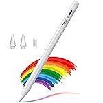 AirCase Tizum 2nd Gen Stylus/Digital Pen for Apple iPad and Touchscreen Devices with Palm Rejection, Tilt Sensor, Compatible with iPad, iPad Pro, iPad mini, iPad Air, Precise Writing+Drawing (White)