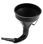 Inditrust 2 in 1 Plastic Funnel Can Spout for Oil | Water | Fuel | Petrol | Diesel | Gasoline for Cars | Bikes | Trucks