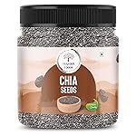 Flavour Foodie Chia Seeds 1kg- Natural Hydrator for Summers | High Protein & High Fibre Seeds for Eating | Resealable Jar Pack | Premium Grade | Superfood for Smoothies, Salads & Baking
