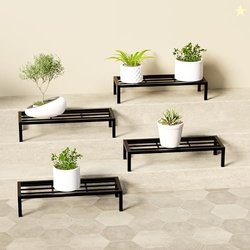 Lifelong Set of 4 Flower Pot / Plant Stand for Indoor & Outdoor | Meta
