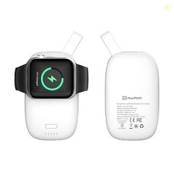 Muvtech 1200mAh Magnetic Hold Wireless Watch Charger Built-in USB-C &