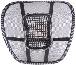 Easykart Universal Black Back Support Lumbar Support (Free Size, Black