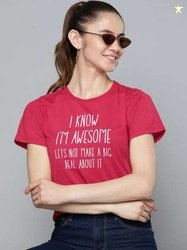 HERE&NOW Typography Printed T-shirt