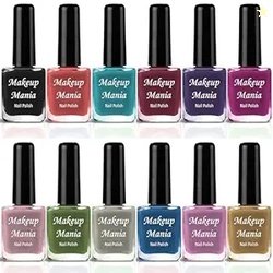 Makeup Mania New Hd Shine Pastel Color Matte Finish Nail Polish Combo