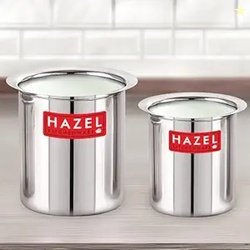 HAZEL Steel Milk Pot Without Lid Set of 2 | 880 ml & 1250 ml Stainless