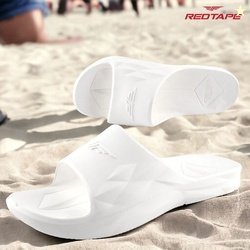 REDTAPE Men Slides (White , 8)