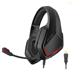 Ant Esports H590 7.1 Surround Sound Gaming Headset, USB Wired Over-Ear