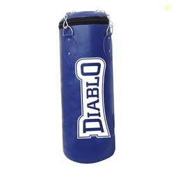 Diablo Blue Synthetic Leather Unfilled Punching Bag (24 Inch)