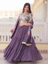 Fashion Basket Sequinned Ready to Wear Lehenga & Unstitched Blouse Wit