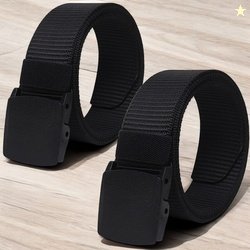 Roadster Men Casual, Evening, Formal, Party Black Nylon Belt
