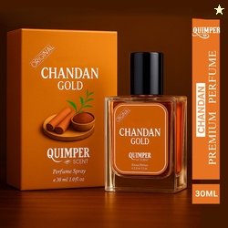 quimper Chandan Gold Sandalwood Modern Woody Blend Long-Lasting Spray