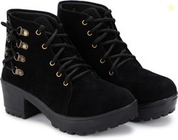 TWO SOFT Boots For Women (Black , 5)