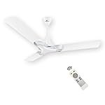RR Signature New York Brooklyn 5 Star BLDC Ceiling Fan with Remote I High Speed I Ceiling Fan for Home Chrome White, 3 + 2 Years Warranty, Free Installation