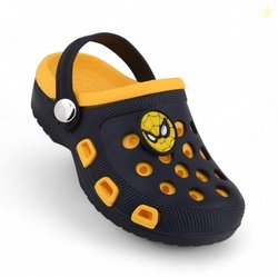 ASRON Spiderman Sling Back Clogs For Boys (Yellow , 4-5 Years)