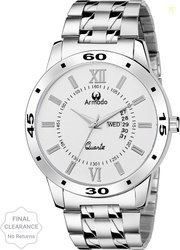 ARMADO Date N Day Analog Watch  - For Boys AR-101-WHT New