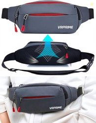 VRPRIME VRPRIME Unisex Crossbody Waist Bag, Multi-Pocket Lightweight,