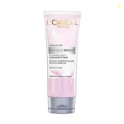 LOral Paris Glycolic Bright Daily Foaming Facial Cleanser, 50ml | Dail