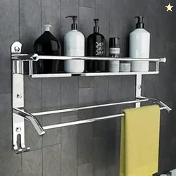 Lifelong Bathroom Shelf for Storage - Stainless Steel Wall Mounted Was