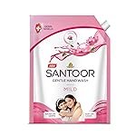 Santoor Mild Gentle Hand Wash 1300ml with Goodness of Lotus & Tulsi| Rich Lathering Formula with Anti-Bacterial Properties| Soft on Hands| Soothes & Hydrates Skin
