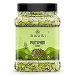 Auravita Premium Pumpkin Seeds 500GM – Natural & Raw Seeds for Eating | Immunity Booster and Protein Rich Seeds | Healthy Diet Snacks Gift Pack