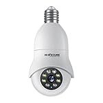 Hixecure 2MP PTZ Bulb WiFi Camera | Human Detection, Night Vision, 2-Way Audio | Support HFX Cloud Storage |Pan & Tilt | Two Way Audio | 10X Digital Zoom