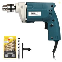 WONDERCUT Wc-Ed-10-B-Cmb Drill Machine 10Mm With Free 13Pcs Hss Drill