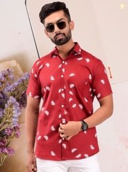 BASE 41 Men Standard Fit Abstract Printed Spread Collar Casual Shirt