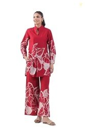 Women Printed Co Ord Set with Side Pocket | Women 2 Pic Kurta Set I Fa