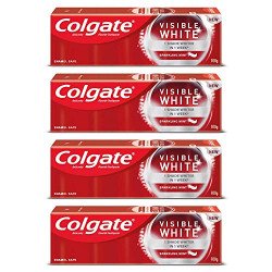 Colgate Visible White Teeth Whitening Toothpaste, Protects Enamel, Rem