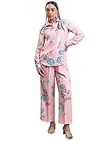 Vishudh Women’s Co-ord Set | Trendy Matching Set for Casual & Chic Looks | Stylish Top & Bottom Co-ord for Women