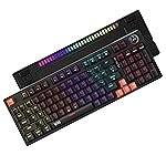 acer Nitro G Wired Mechanical Gaming Keyboard | 98% Layout with Multifunction Knob | Red Switches | RGB Flowing Light | Gasket Structure | 96 Keys | Mixed-Color Key Glow | 50M Switch Life