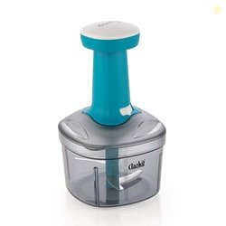 Clazkit Push Chopper Manual Hand Press Push Chopper with 3 Blades for